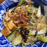Spicy 🌶️ glass noodles with tofu (vegan)  at Teaism  - Penn Quarter in Washington
