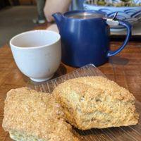 Vegan ginger scones with jasmine tea  at Teaism  - Penn Quarter in Washington