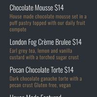 Pecan Chocolate Torte  at Riptide Pub in Campbell River