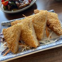 Sesame Toast  at Lotus Plant Based Kitchen in Manchester