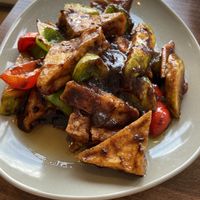 Tofu and Black Bean Sauce  at Lotus Plant Based Kitchen in Manchester