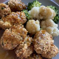 Mushroom Tofu Balls  at Lotus Plant Based Kitchen in Manchester
