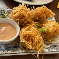 Cheezy melty balls  at Lotus Plant Based Kitchen in Manchester