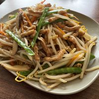 ‘Meaty’ strips chow mein  at Lotus Plant Based Kitchen in Manchester