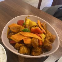 Sweet & sour chicken   at Lotus Plant Based Kitchen in Manchester