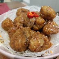 'Lamb' in plum sauce. Recommended! at Lotus Plant Based Kitchen in Manchester