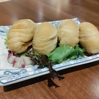 Filled with a flavorful BBQ like meaty stew at Lotus Plant Based Kitchen in Manchester