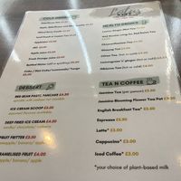 Menu at Lotus Plant Based Kitchen in Manchester