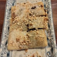 Red bean pancake at Lotus Plant Based Kitchen in Manchester