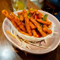 Peking ribs at Lotus Plant Based Kitchen in Manchester