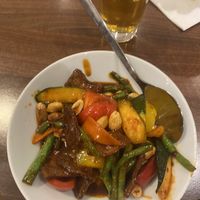 Szechuan Beef  at Lotus Plant Based Kitchen in Manchester