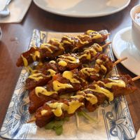 Deep Fried “Pork Intestines” at Lotus Plant Based Kitchen in Manchester