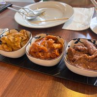 Gluten Puffs Trio at Lotus Plant Based Kitchen in Manchester