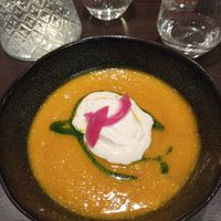 Velouté de différentes courges at Enracinés  in Lyon