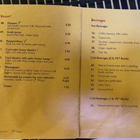 Menu at Shanthi Indian and Sri Lankan Cuisine in Unterseen