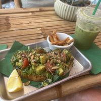 Avocado toastt  at Little Hawaii Smoothie Bar in Santa Monica