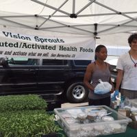 Visions Sprouts at Farmer's Market in Hermosa Beach