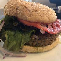 Great Vegan Quinoa and Black bean burger!!  at The Local in Naples
