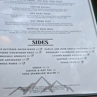 Sides at The Peak Restaurant and Bar in California