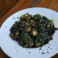 Brussel sprouts at The Peak Restaurant and Bar in California