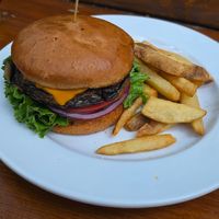 Portobella Burger at The Peak Restaurant and Bar in California