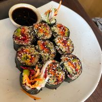 Nori Rolls - vegan with Avocado   at June's Art Cafe in Koh Samui