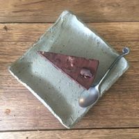 vegan chocolate cake at June's Art Cafe in Koh Samui