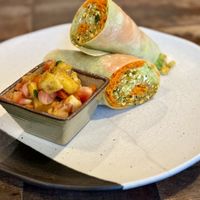 Tofu scramble wrap  at June's Art Cafe in Koh Samui
