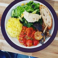 Main meal at Nayuta Cafe in Busan