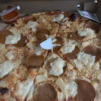 Hawaii pizza   at Hatool HaYarok - The Green Cat in Tel Aviv