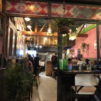 Interior at Hatool HaYarok - The Green Cat in Tel Aviv