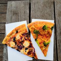Slices of the Day at Hatool HaYarok - The Green Cat in Tel Aviv
