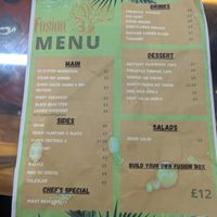 Menu on 4th September 2025 at Fusionx3 in London