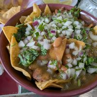 Chilaquiles Verdes. at The Taco Stop in Fort Collins