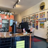 Interior view of the coffee bar  at Torque Coffee in San Diego