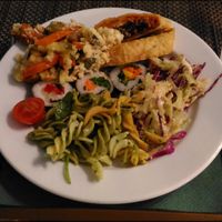 Vegan buffet at Cultura Dos Sabores in Porto