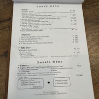 Lunch Menu  at Ohisamaya in Sendai