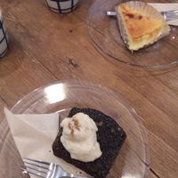 Cheese cake and black sesame cake at Ohisamaya in Sendai
