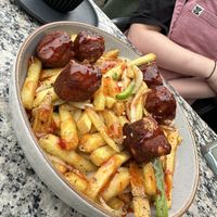 ‘Loaded’ salt n pepper fried with mini pakoras   at The Village in Maryland