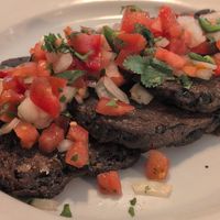 Black Bean Cakes (veganized) at Kool Beanz Cafe in Tallahassee