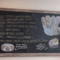 Bread selection - Vegan options marked "V" at The Hawthorn Bistro & Bakery in Tallahassee