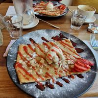Met vegan vanille ijs at Oh Crepe in Utrecht