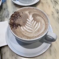 Vegan dark hot chocolate with soy milk    at Bel Café Downtown in Vancouver