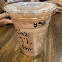 Chai Almond Lattee  at The Tea & Coffee Exchange in Lake Arrowhead