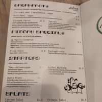 Menu at Mixto Verde Pizzeria Cafe in Bayern