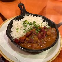 Red Beans & Rice  at Boatwright's Dining Hall in Lake Buena Vista