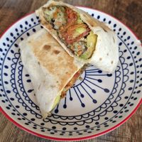 Viva Vegano burrito at The Parc Deli in Cardiff