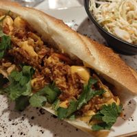 Kimcheese seitan and sesame coleslaw at Bamilami Redi in Uusimaa