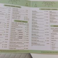 Menu nov 2025 at Boom in Brynmawr