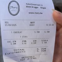 Astrid, Byzantine, Cornet 5,70€  at Chocolaterie Mary in Vlaanderen